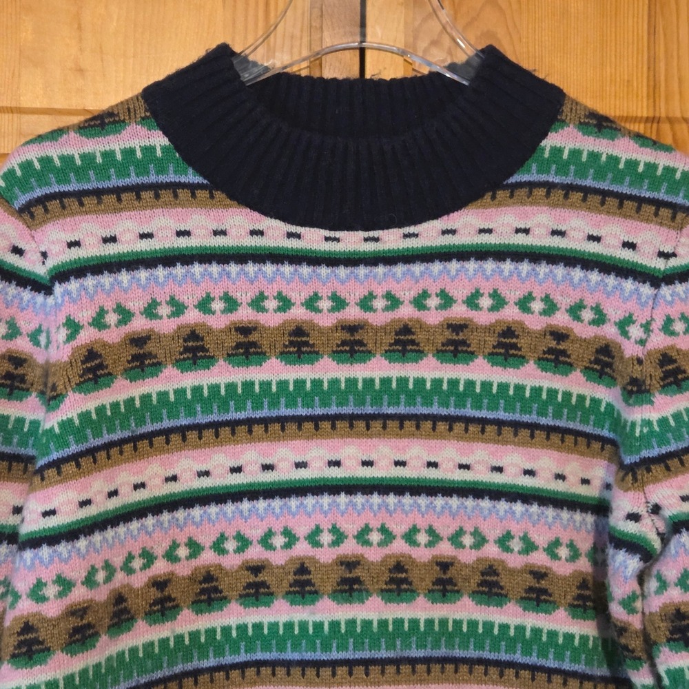J.Crew Women's‎ M Fair Isle Lambswool Blend Sweater